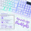 White Gaming Keyboard Mouse And Headset Set Pad Rainbow LED USB Bundle PC Laptop 3