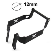 (12MM) Motorcycle Front Stand Holder Smartphone For Honda X-adv 750 Xadv Xadv750 Gps Bar Mobile Phone Bracket Gps Black