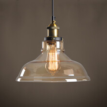 Retro Pendant Lights E27 Black Interior Industrial Pendant Light Glass Ceiling Light for Kitchen Bedroom Living Room Hotel