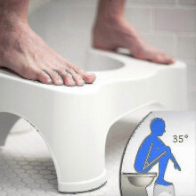 Squatting Toilet Stool 9 Inch Non-slip Bathroom Step Up Stool Relieves Constipation Bloating | Aligns The Colon for Faster Easier Relief