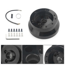 (B) 5 and 6 Hole Billet Steering Wheel Hub Base Adapter for Wheel Hub Adapter