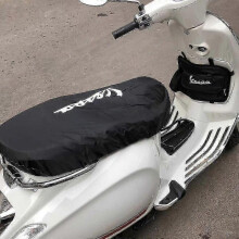 (Black GTS300 Style) 1pc Motorcycle Waterproof Seat Cover Stretchy Accessories Case For Vespa Gts300 150 Dustproof Rainproof Cover