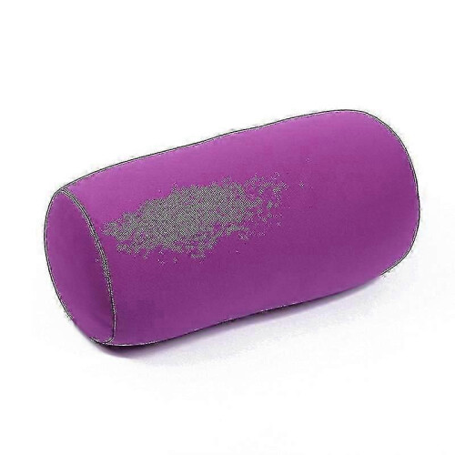 (purple) Solid Color Multifunctional Cushion Cylindrical Pillow