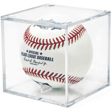 Baseball Display Case, Uv Protected Acrylic Cube Baseball Holder, Square Clear Box, Sports Official Baseball Autograph Display Case
