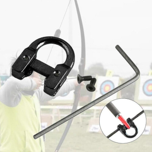 Archery  D Loop  Arrows  String  Release  Ring  Loop  with  Wrench  Bow  for  Hunting  Black Banmo 2