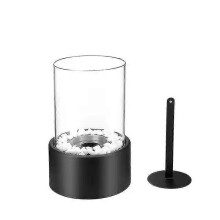 (Black) Bioethanol Fireplace Tabletop Fire Bowl Ethanol Fire Pit Bio Fireplace For Indoor Outdoor Home Garden Balcony Banmo
