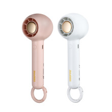 GEEPAS Rechargeable Fan - Pack of 2 Mini Portable USB Fan for Travel Camping 2 Speed, 4Hr Run Time Ultra Quiet 125gm Lightweight Design | Pink & White