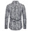 (3XL, grey) Men's Leopard Print Shirts, Long Sleeve Button Down Shirts 3