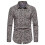(XS, leopard) Men's Leopard Print Shirts, Long Sleeve Button Down Shirts 1