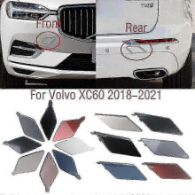 (rear gray) For Volvo Xc60 2018 2019 2020 2022 Car Front Rear Bumper Tow Hook Cover Cap Trailer Hauling Eye Lid