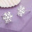 Silver Earrings for Christmas - Snowflake Silver 2
