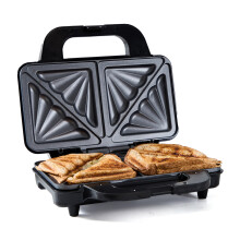 Quest 35630 2-Slice Deep-Fill Toasted Sandwich Maker, Stainless Steel - Auto Temperature Control & Cool-Touch Handle