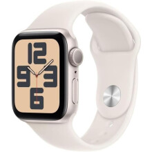 Apple Watch SE (2nd gen.) GPS 40mm Smartwatch - Starlight Aluminum Case - Starlight Sport Band (S/M) Condition