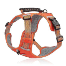 (XS, Orange) HT-524 Breathable Pet Dog Harness Reflective Puppy Safety Vest with Control Handle
