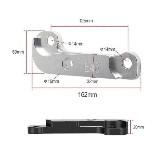 (Silver)Steering Lock for Drifting Adapter Increasing Turn Angle about 25% Tuning Kit E46 For BMW non-M3 4 colors