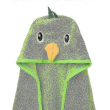 (Green Bird) Hooded Towel Kids Soft Comfortable Absorbent Bathrobe Blanket Hooded Beach Towel For Bath Swim New