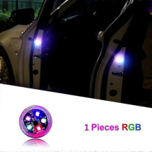(RGB x 1 piece) Universal Led Car Opening Door Safety Warning Anti-collision Lights Magnetic Sensor Strobe Flashing Alarm Lights Parking Lamp