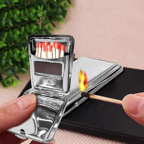 Stainless Steel Matchboxes with Friction Plate Banmo 2