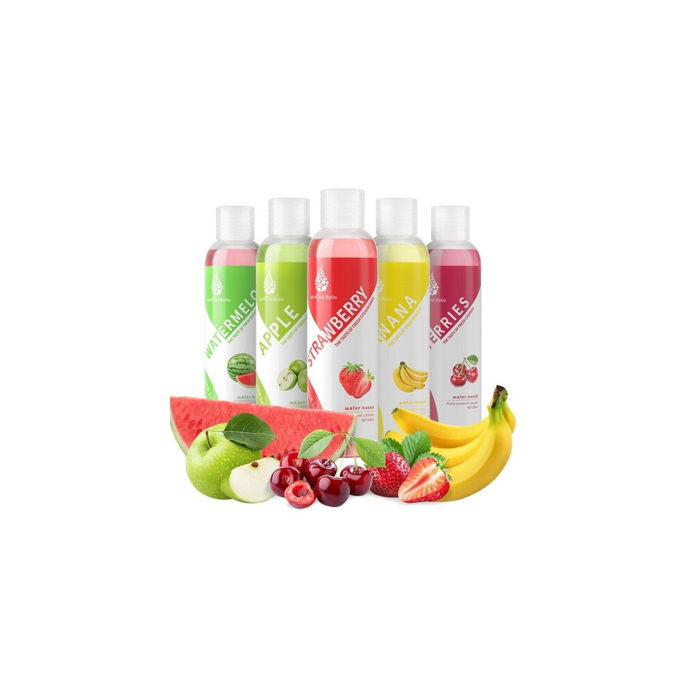 Edible Fruit Flavored Water Based Lubricant Gel Oral Massage Lube