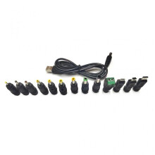 Universal Connector 13pcs Plugs Laptop USB DC5521 Power Supply Adapter Jacks