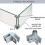 Fire Pit Glass Clamp - 8Pcs Flame Guard Corner Hardware Kit 2