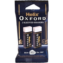 Helix Oxford Twin Pack of Erasers, Oxford Blue, Large