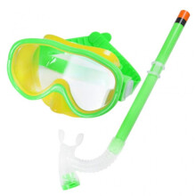 (Green) Children Kid Snorkel Set Junior Snorkeling Gear Scubas Diving Snorkel Equipment
