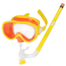 (Yellow) Children Kid Snorkel Set Junior Snorkeling Gear Scubas Diving Snorkel Equipment