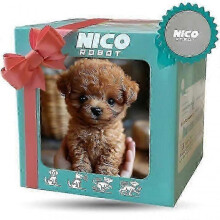 (Brown) Nico Robot Dog, My Realistic Robot Puppy, Interactive Plush Toy That Acts Like a Real Puppy