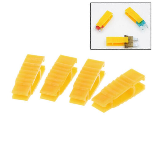 (As show, One size) 4Pcs ABS Fuse Automobile Car Fuse Fetch Clip Timeproof Extractor Puller Tool 1