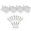 (As show, One size) 4 Pcs Aluminium Alloy Z Shape Brackets Solar Panel Mounting Brackets Set 2
