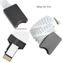 (As show, One size) Micro SD TF Male to SD Female Extension Cable Standard SD SDHC Memory Card Kit