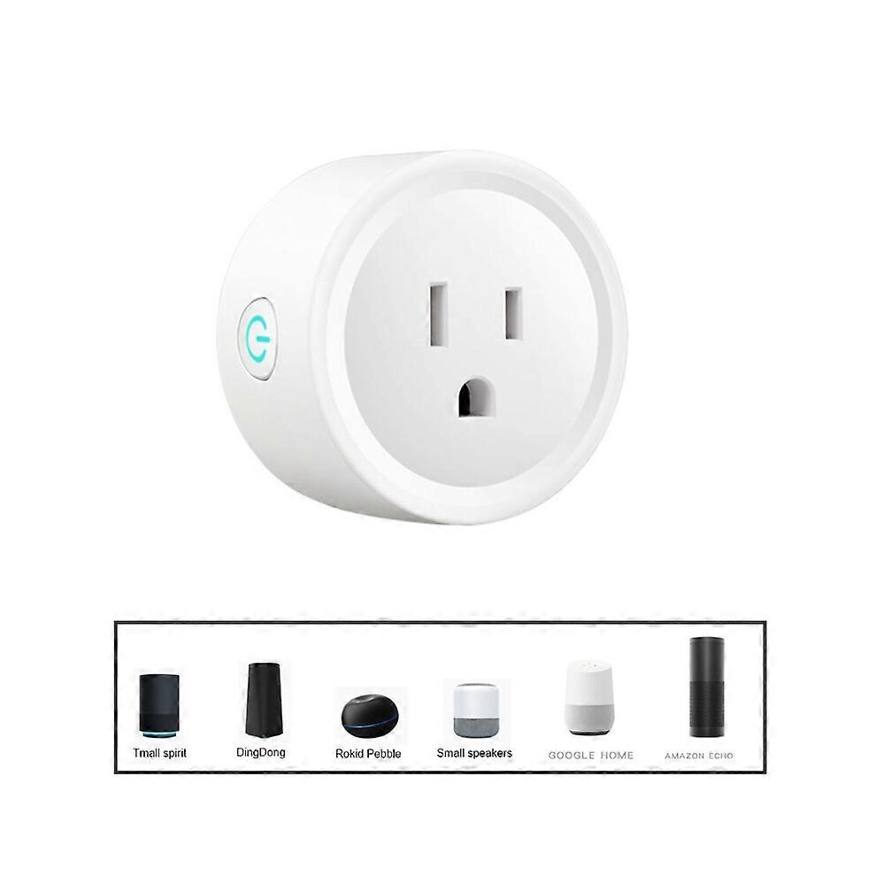 (As Show, One Size) 10A Tuya Smart Plug Us Intelligent Socket For Echo Google-Home Voice Control 5021564570605