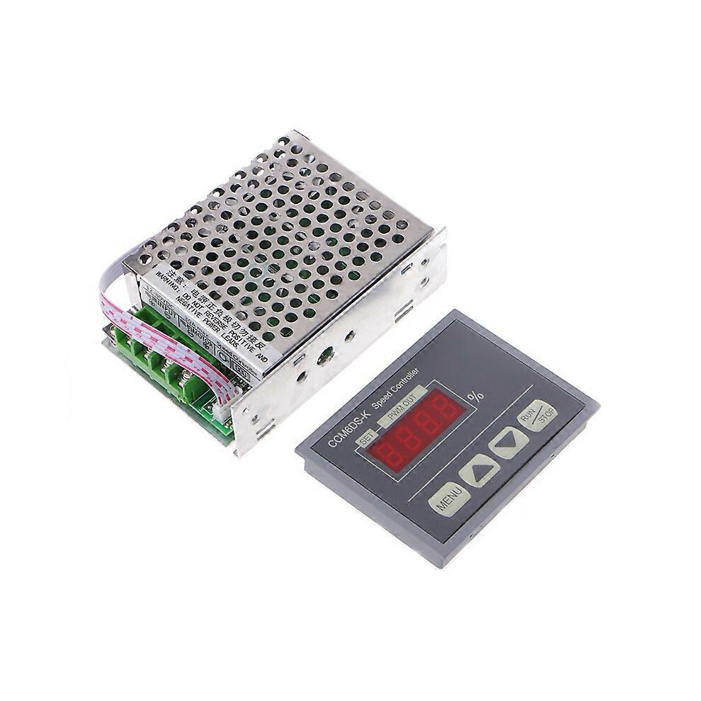 (As Show, One Size) 12-80V Pwm 30A Dc Motor Speed Controller Governor With Digital Display Panel 5021564594823