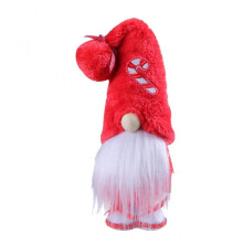 (2) Christmas Gnomes Plush Decorations Scandinavian Tomtes Tabletop Faceless-Doll
