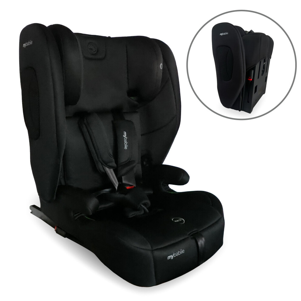 My Babiie Mbcs80 Foldable Toddler To Booster R129 Car Seat With Isofix - Black
