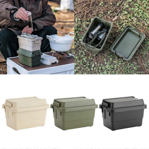 Mini Camping Box Desktop Storage Case Dustproof Moistureproof Container Box 1