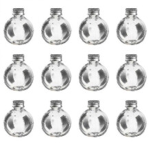 25 Pcs Plastic Bottles Transparent Leak Proof 150ml Empty Bulb Shape Bottle Container Ball Bottle