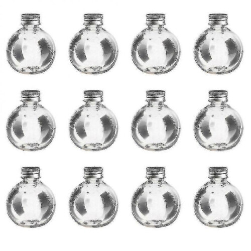 25 Pcs Plastic Bottles Transparent Leak Proof 150ml Empty Bulb Shape Bottle Container Ball Bottle