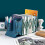 (White) Black White Decorative Adjustable Metal Iron Bookends Holder Nonskid 2