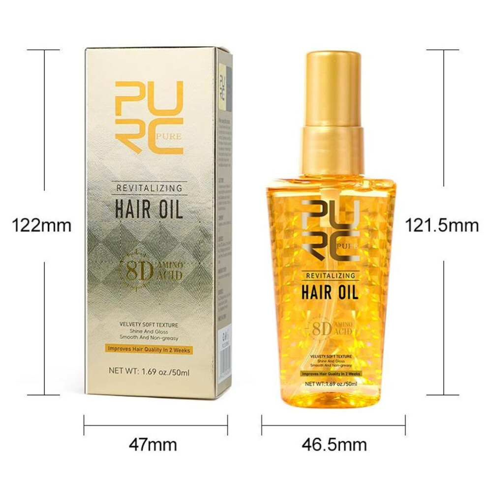 Purc Morocco Argan Oil Nourishing Hair Oil Smoothing Shine Soft Hair Serum Repair Damaged Frizz Dry Hair Treatment Hair Care