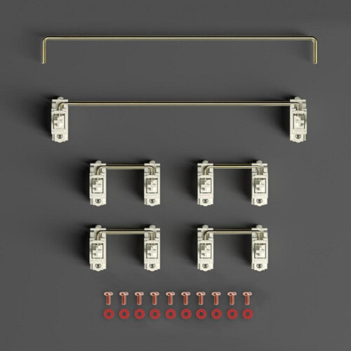 (Milky white) EQUALZ V3 Stabilizers PCB Mounted Screw-in Mechanical Keyboard Satellite Axis