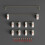 (Cold white pink) EQUALZ V3 Stabilizers PCB Mounted Screw-in Mechanical Keyboard Satellite Axis 1