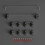 (Black) EQUALZ V3 Stabilizers PCB Mounted Screw-in Mechanical Keyboard Satellite Axis 1