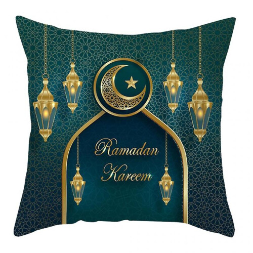 (7) Eid Pillow Cover 45x45cm Square Comfortable Traveling Camping Car