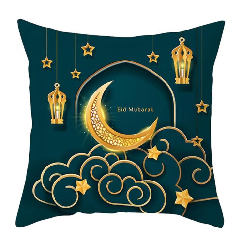 (8) Eid Pillow Cover 45x45cm Square Comfortable Traveling Camping Car