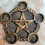 Resin Candle Holder Astrology Pentacle Altar Plate Divination Props Candlestick 4