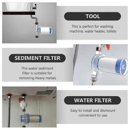Filter for Washing Machine Water Sediment Cartridge Water Filter Attachment 2
