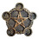 Resin Candle Holder Astrology Pentacle Altar Plate Divination Props Candlestick 1