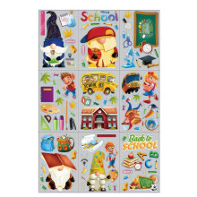 Graduation Sticker 9 Sheets Gnome Book Pen Car Window Clings Party Supplies for Home Bedroom Classroom Decoration Decal Gift